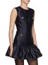 Detail View - Click To Enlarge - SELF-PORTRAIT - Flounced Taffeta Mini Dress