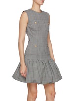 ワンピース SELF PORTRAIT PRINCE OF WALES CHECK MINI DRESS Sleeveless Prince Of Wales Check Mini Dress – self-portrait-US