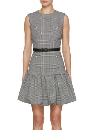 Main View - Click To Enlarge - SELF-PORTRAIT - Prince Of Wales Chequered Mini Dress