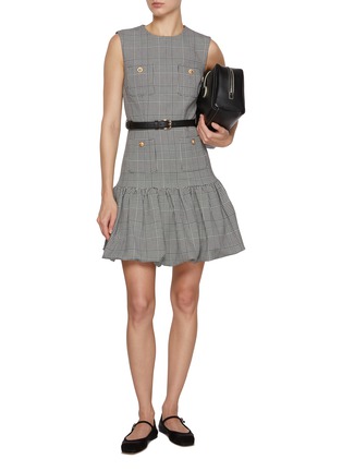 Figure View - Click To Enlarge - SELF-PORTRAIT - Prince Of Wales Chequered Mini Dress