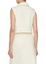 Back View - Click To Enlarge - SELF-PORTRAIT - Frayed Edge Light Wash Denim Top