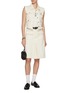 Figure View - Click To Enlarge - SELF-PORTRAIT - Light Wash Denim Midi Skirt