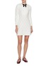Figure View - Click To Enlarge - SELF-PORTRAIT - Bib Knit Mini Dress