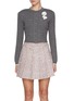 Main View - Click To Enlarge - SELF-PORTRAIT - Crochet Flower Knit Cardigan