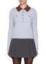 Main View - Click To Enlarge - SELF-PORTRAIT - Contrast Collar Knit Top