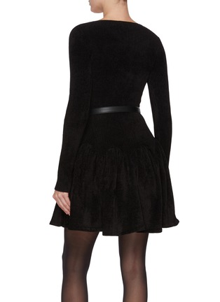 Back View - Click To Enlarge - SELF-PORTRAIT - Chenille Knit Mini Dress