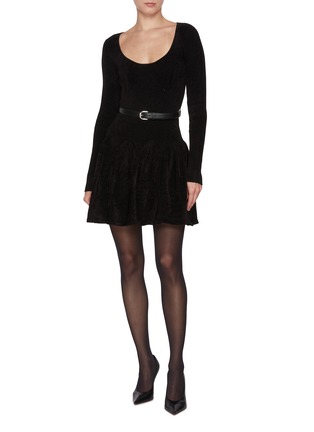 Figure View - Click To Enlarge - SELF-PORTRAIT - Chenille Knit Mini Dress