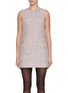 Main View - Click To Enlarge - SELF-PORTRAIT - Sleeveless Bouclé Mini Dress