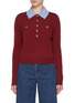 Main View - Click To Enlarge - SELF-PORTRAIT - Contrast Collor Knit Top