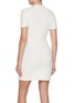 Back View - Click To Enlarge - SELF-PORTRAIT - Crystal Embellished Textured Knit Mini Dress