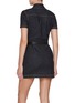 Back View - Click To Enlarge - SELF-PORTRAIT - Crystal Trim Denim Mini Dress