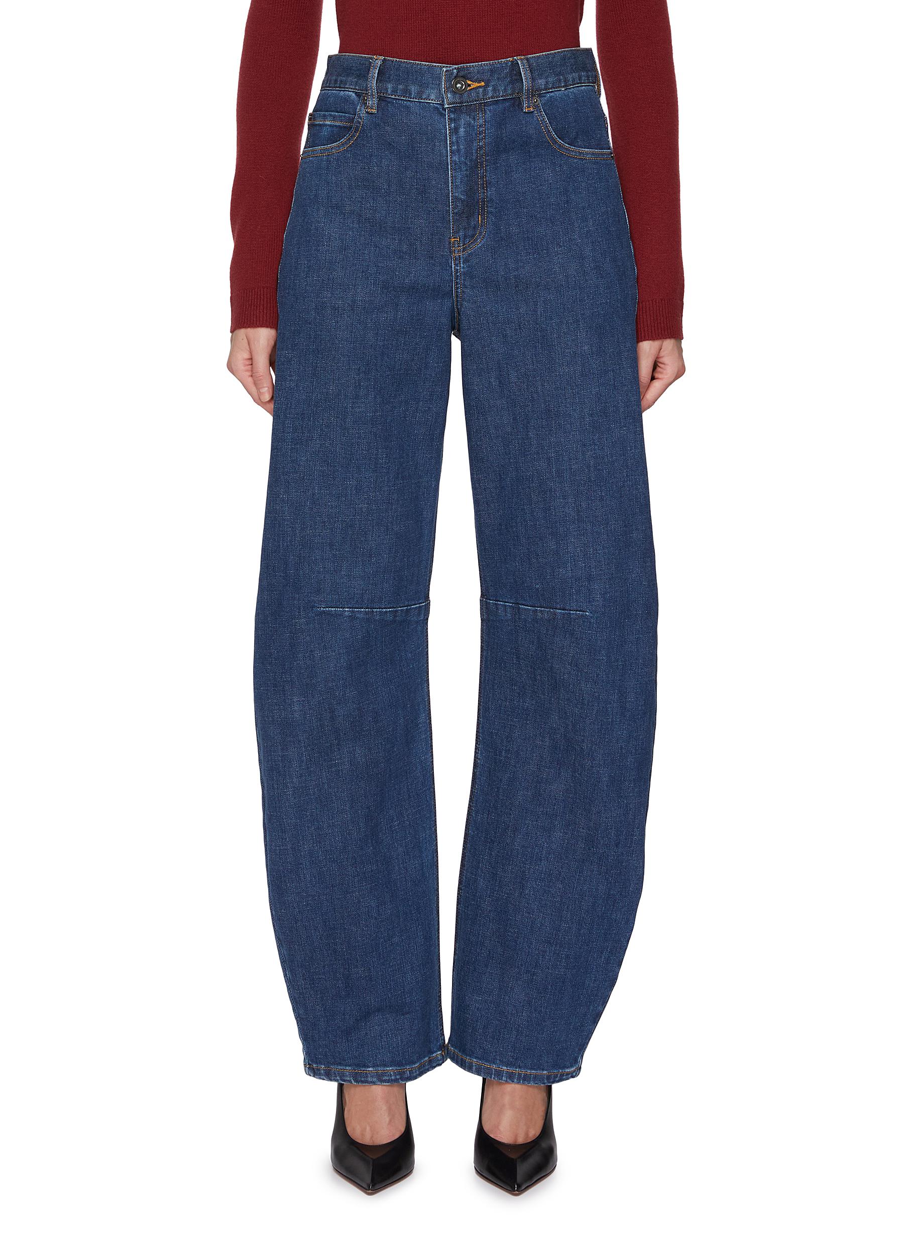 デニム・ジーパン SELF PORTRAIT 'Black Barrel Leg' jeans Denim Jeans – self-portrait-US