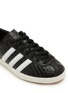 Detail View - Click To Enlarge - ADIDAS - Blanc Croc Effect Leather Women's Sneakers