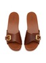 Detail View - Click To Enlarge - CHLOÉ - Jeannette Leather Wooden Clogs
