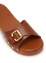 Detail View - Click To Enlarge - CHLOÉ - Jeannette Leather Wooden Clogs