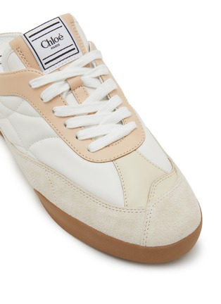Detail View - Click To Enlarge - CHLOÉ - Kick Sabot Leather Suede Women's Sneakers