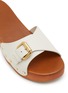 Detail View - Click To Enlarge - CHLOÉ - Jeannette Leather Wooden Clogs