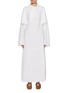 Main View - Click To Enlarge - RUOHAN - Arran Cape Layered Silk Blend Maxi Dress