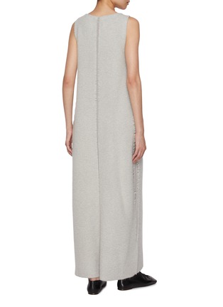 Back View - Click To Enlarge - RUOHAN - Line Sleeveless Cashmere Blend Maxi Dress