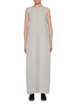 Main View - Click To Enlarge - RUOHAN - Line Sleeveless Cashmere Blend Maxi Dress