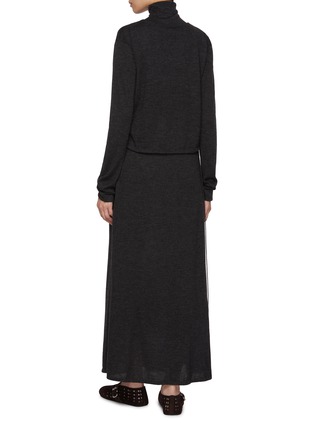 Back View - Click To Enlarge - RUOHAN - Gaya Cashmere Turtleneck Dress