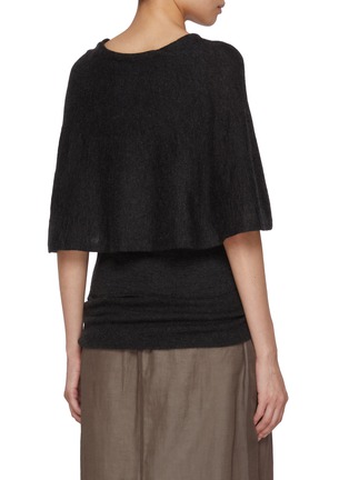 Back View - Click To Enlarge - RUOHAN - Cashmere Cape Top