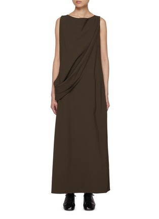 Main View - Click To Enlarge - RUOHAN - Boa Sleeveless Wool Blend Dress