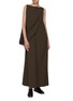 Figure View - Click To Enlarge - RUOHAN - Boa Sleeveless Wool Blend Dress