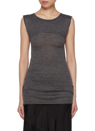 Main View - Click To Enlarge - RUOHAN - Bequia Cashmere Vest Top