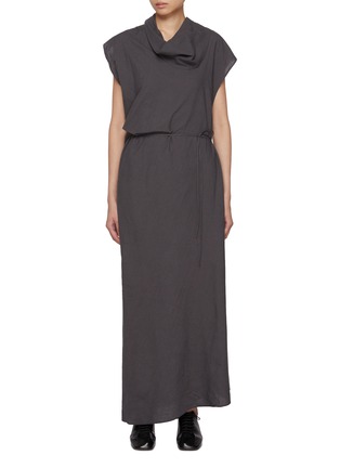 Main View - Click To Enlarge - RUOHAN - Cielo Cowl Neck Cotton Maxi Dress
