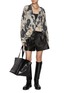 Figure View - Click To Enlarge - R13 - Floral Print Boyfriend Linen Cardigan