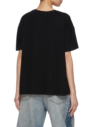 Back View - Click To Enlarge - R13 - What The Hell Print Relaxed Cotton Cashmere T-Shirt