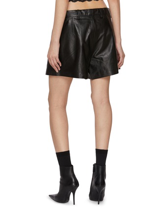 Back View - Click To Enlarge - R13 - Wide Leg Leather Shorts