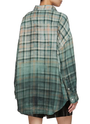Back View - Click To Enlarge - R13 - Gradient Checkered Cotton Work Shirt