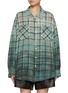 Main View - Click To Enlarge - R13 - Gradient Checkered Cotton Work Shirt