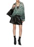 Figure View - Click To Enlarge - R13 - Gradient Checkered Cotton Work Shirt