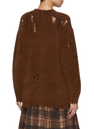 Back View - Click To Enlarge - R13 - Distressed Boyfriend Cardigan