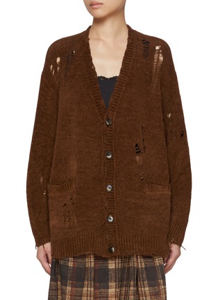 Main View - Click To Enlarge - R13 - Distressed Boyfriend Cardigan