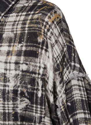  - R13 - Shredded Seam Drop Shoulder Cotton Shirt