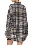 Back View - Click To Enlarge - R13 - Shredded Seam Drop Shoulder Cotton Shirt