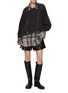Figure View - Click To Enlarge - R13 - Shredded Seam Drop Shoulder Cotton Shirt