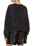 Back View - Click To Enlarge - R13 - Zippered Crewneck Cotton Sweatshirt