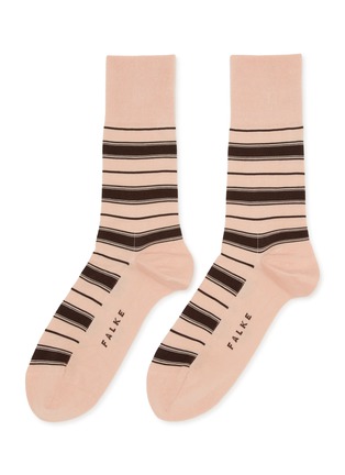 Main View - Click To Enlarge - FALKE - Shirtline Stripes Crew Socks