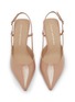 Detail View - Click To Enlarge - STUART WEITZMAN - Vinnie 50 Patent Leather Slingback Pumps