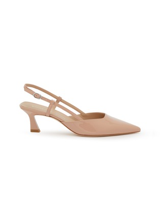 Main View - Click To Enlarge - STUART WEITZMAN - Vinnie 50 Patent Leather Slingback Pumps