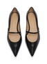Detail View - Click To Enlarge - STUART WEITZMAN - Emilia Leather Mary Jane Flats