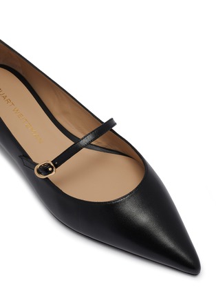 Detail View - Click To Enlarge - STUART WEITZMAN - Emilia Leather Mary Jane Flats
