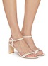 Figure View - Click To Enlarge - STUART WEITZMAN - Babette 85 Patent Leather Heeled Sandals