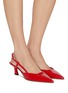 Figure View - Click To Enlarge - STUART WEITZMAN - Vinnie 50 Patent Leather Slingback Pumps