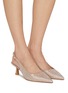 Figure View - Click To Enlarge - STUART WEITZMAN - Stuart Sculpt 50 Slingback Pumps